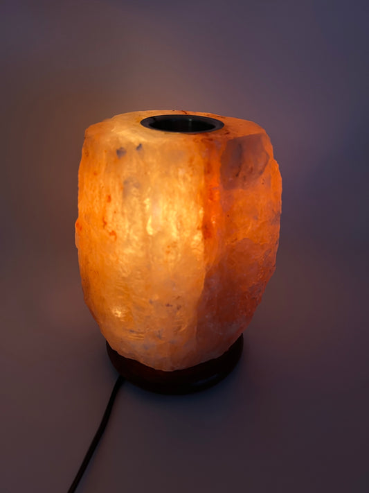 Salzkristall-Lampe rot (Aroma)