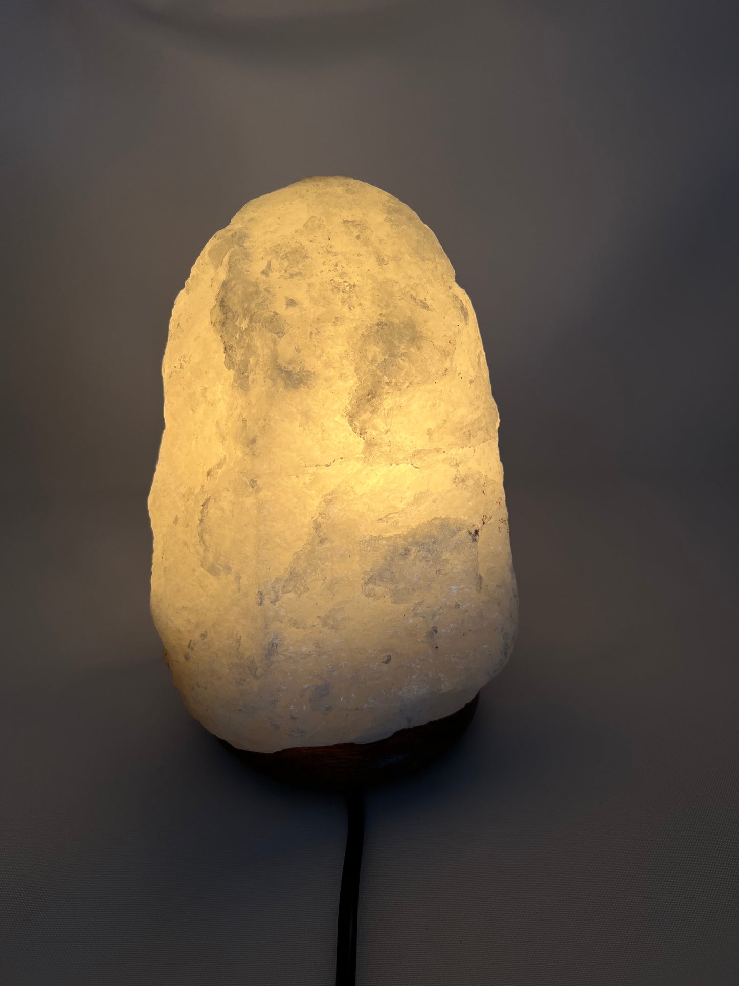 Salzkristall-Lampe weiß