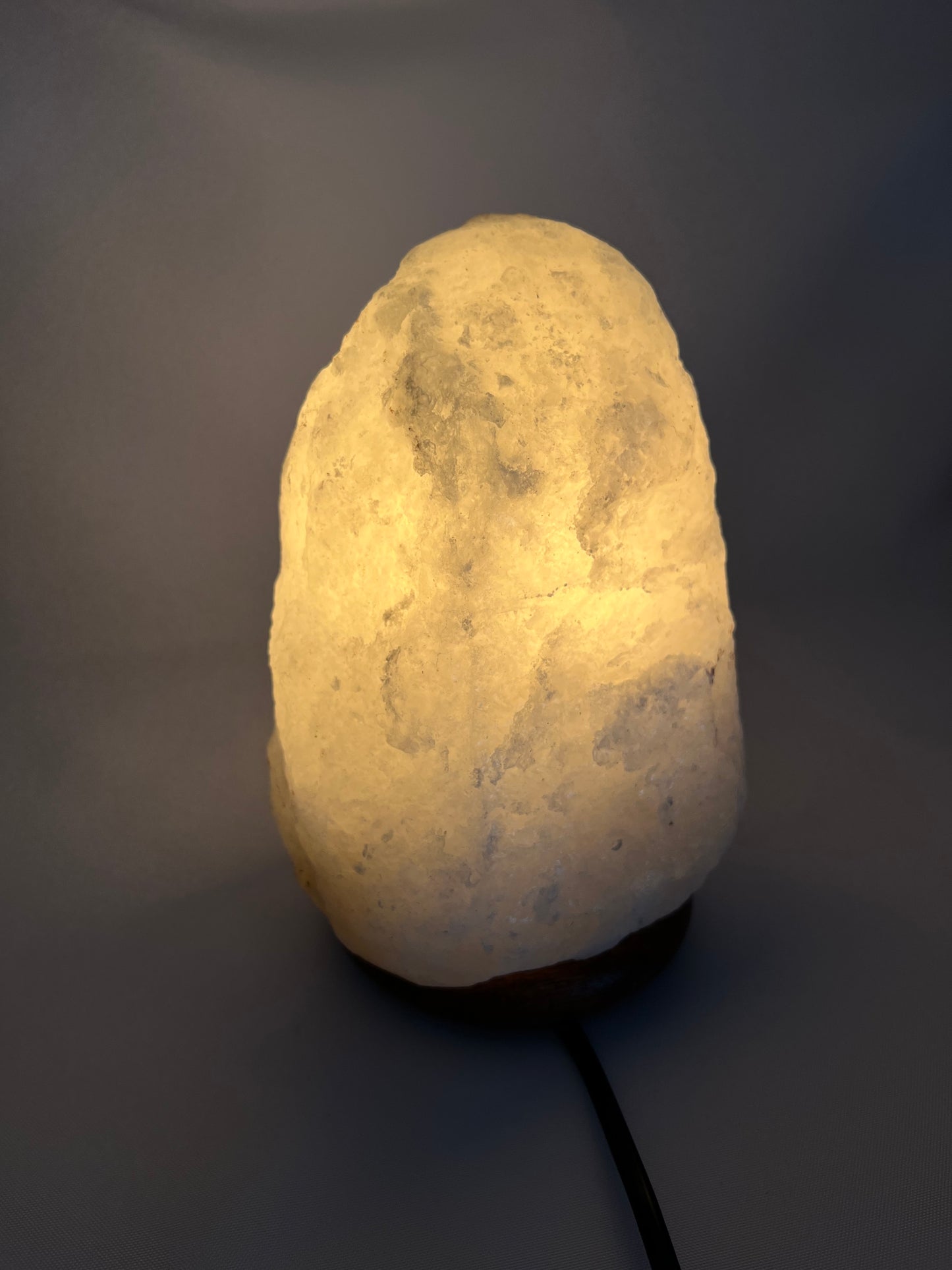 Salzkristall-Lampe weiß