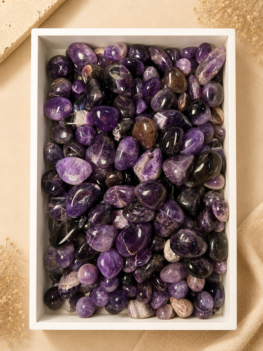 Chevronamethyst Trommelsteine